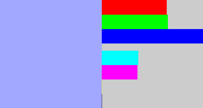 Hex color #a2a7ff - periwinkle blue