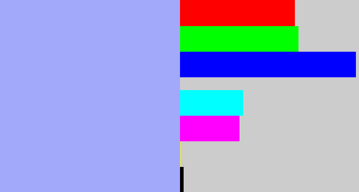 Hex color #a2a8fa - pastel blue