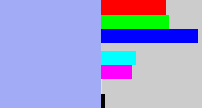 Hex color #a2abf6 - pastel blue