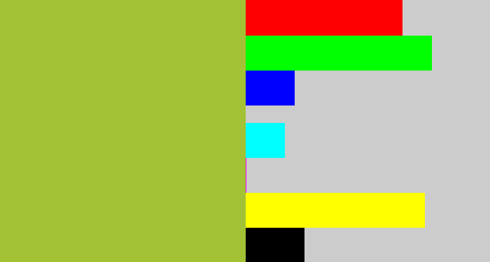 Hex color #a2c134 - sick green