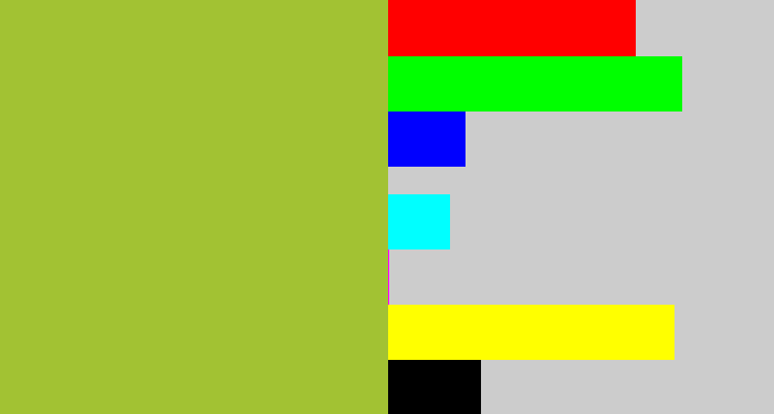 Hex color #a2c233 - sick green