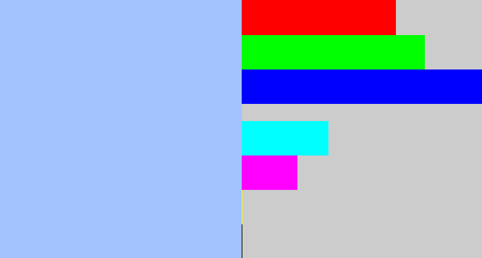 Hex color #a2c3fe - pastel blue