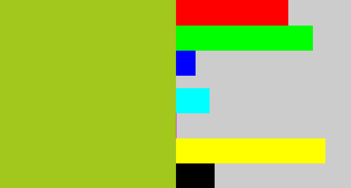 Hex color #a2c71d - pea