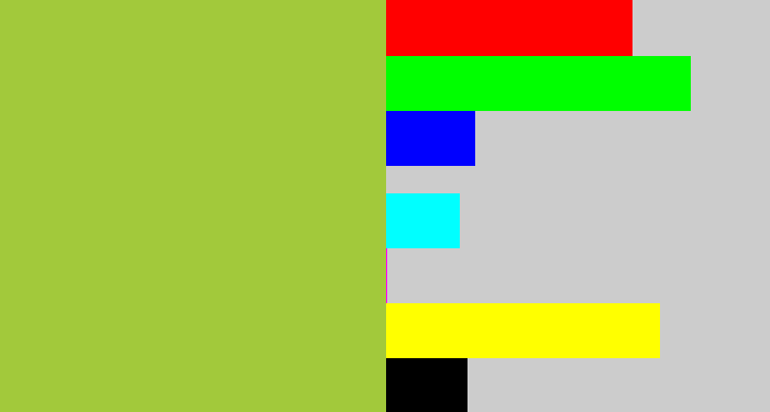 Hex color #a2c93b - booger