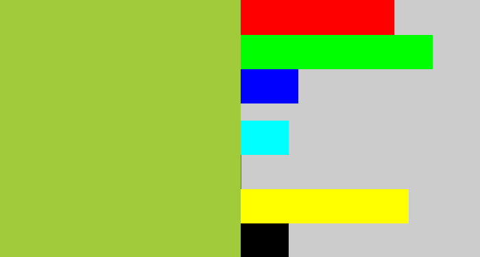 Hex color #a2cb3c - booger