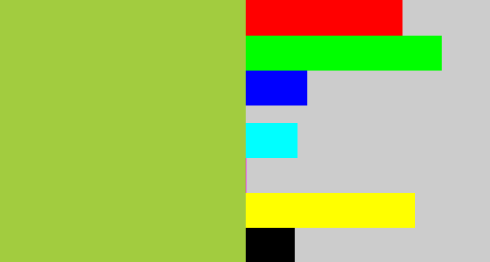 Hex color #a2cc3f - booger