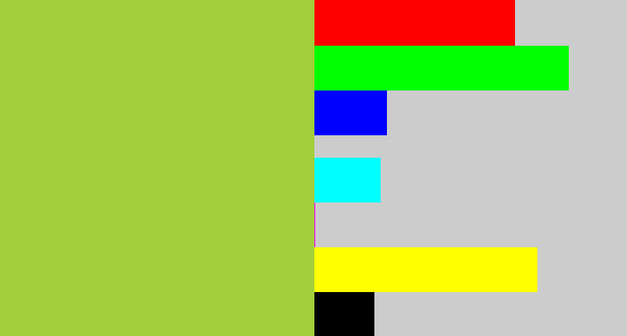 Hex color #a2ce3b - booger