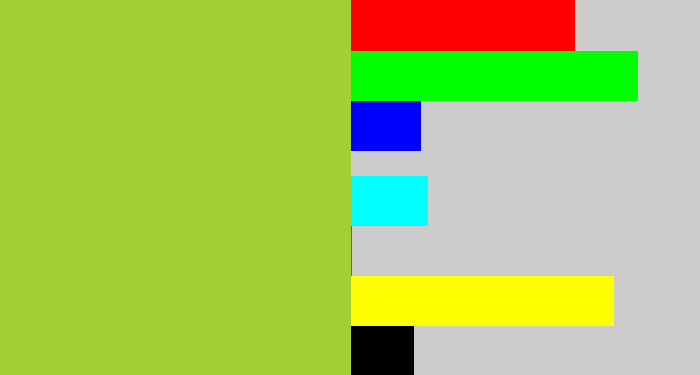 Hex color #a2d034 - sick green
