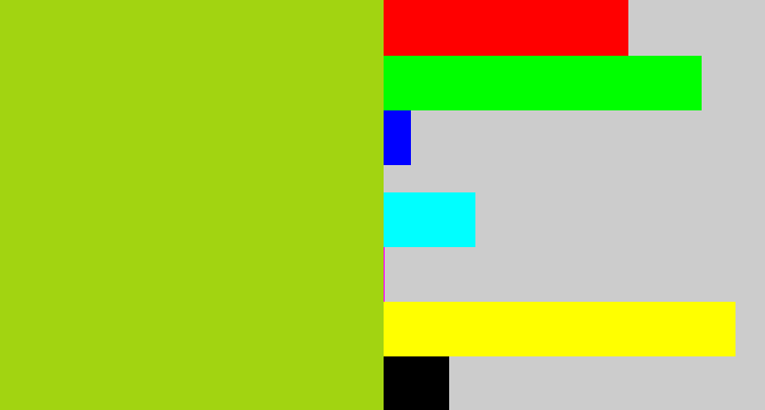 Hex color #a2d411 - yellowish green