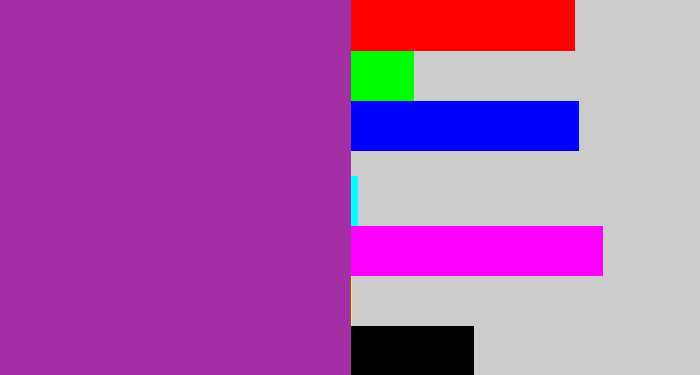 Hex color #a32ea6 - ugly purple