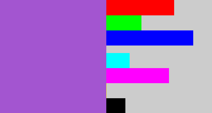 Hex color #a355d0 - amethyst
