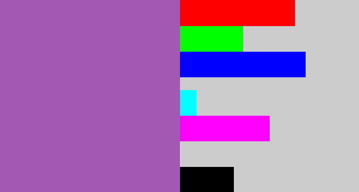 Hex color #a359b3 - amethyst