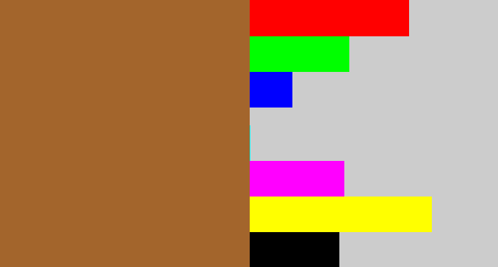 Hex color #a3652c - sepia
