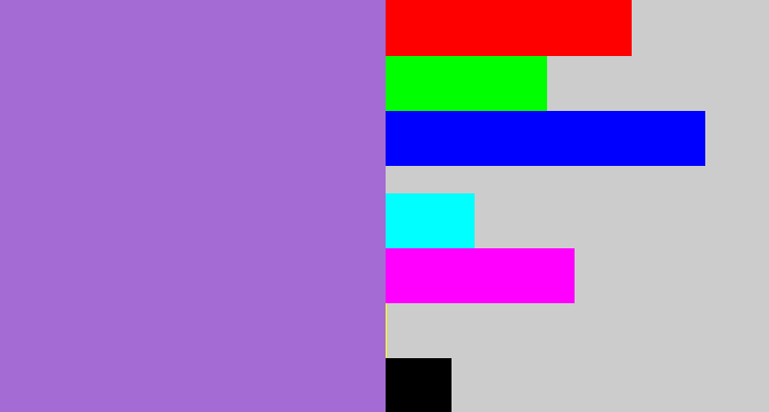 Hex color #a36bd3 - amethyst