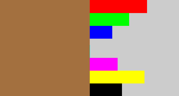 Hex color #a3703f - earth