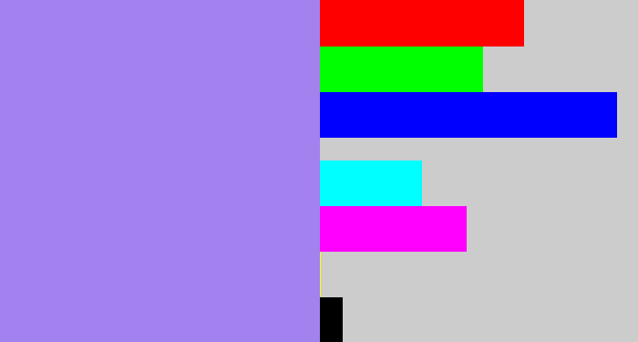 Hex color #a381ee - perrywinkle
