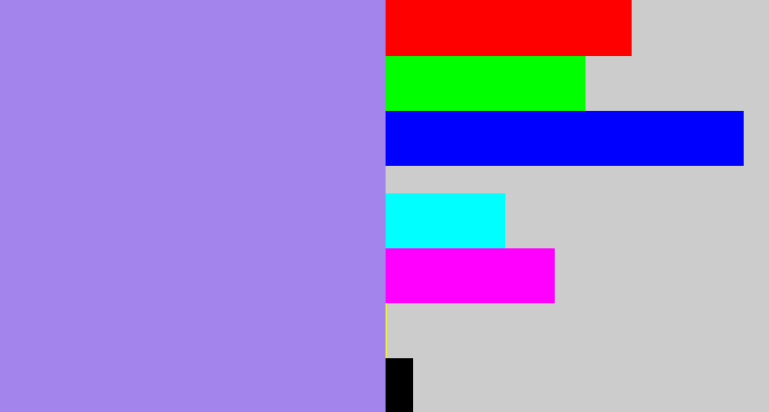 Hex color #a384ec - perrywinkle