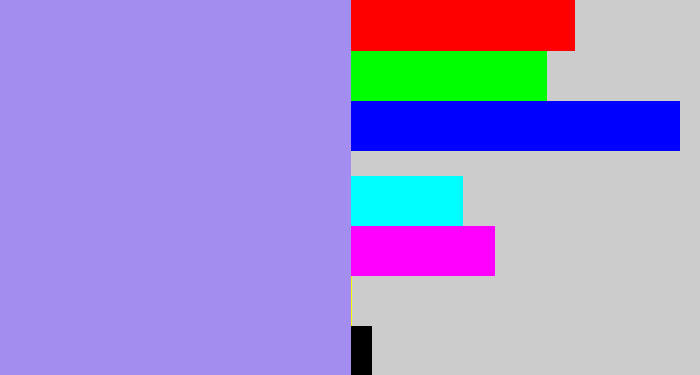 Hex color #a38ef0 - perrywinkle