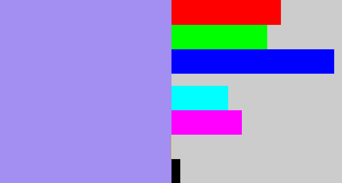 Hex color #a38ef2 - perrywinkle