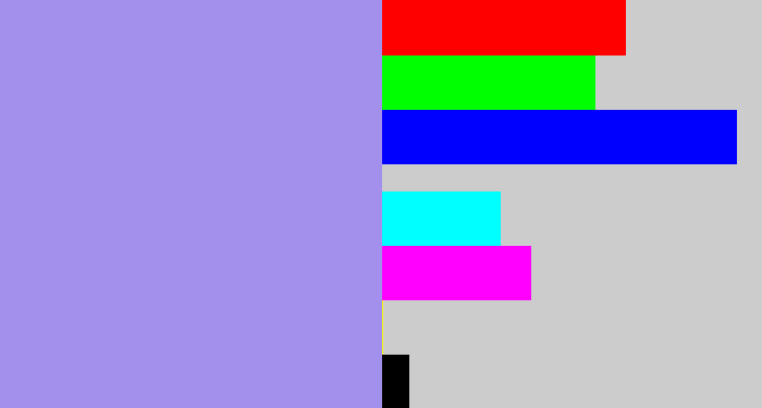 Hex color #a38fec - perrywinkle