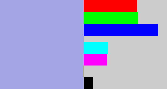 Hex color #a3a5e4 - light grey blue