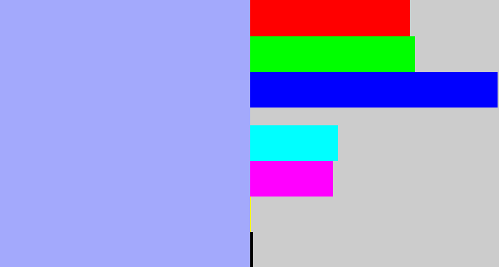 Hex color #a3a9fc - pastel blue