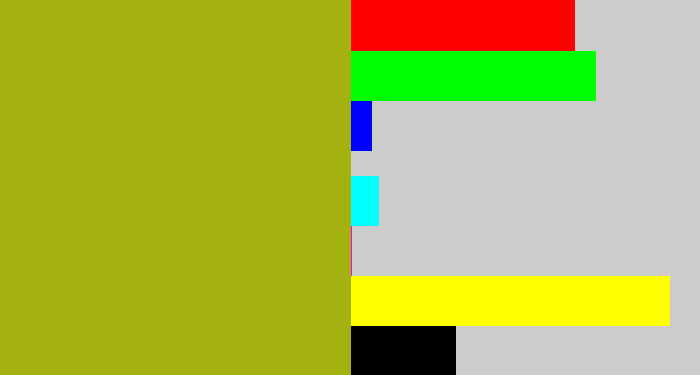 Hex color #a3b210 - snot