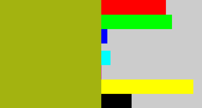 Hex color #a3b310 - snot