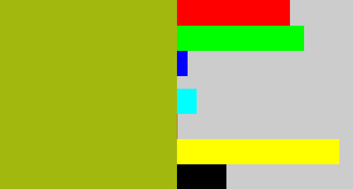 Hex color #a3b80f - snot