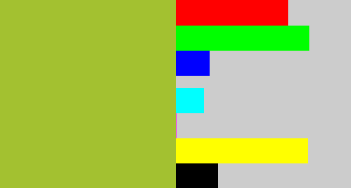Hex color #a3c130 - sick green