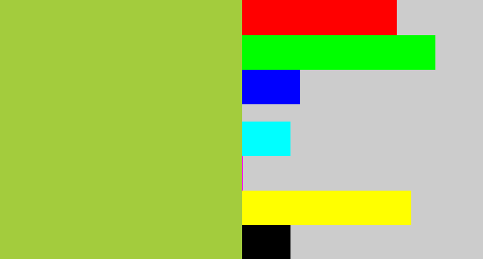 Hex color #a3cc3d - booger