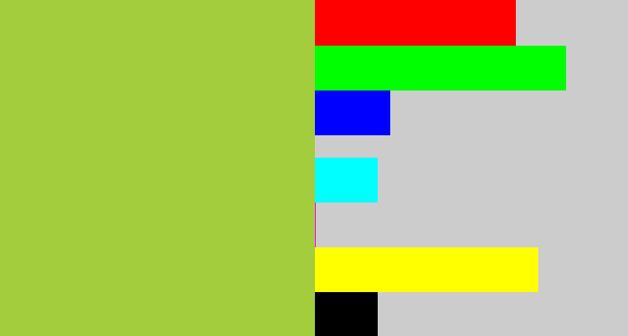 Hex color #a3cd3c - booger