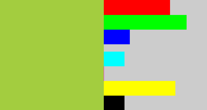Hex color #a3cd3f - booger