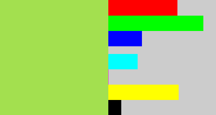 Hex color #a3e04f - kiwi