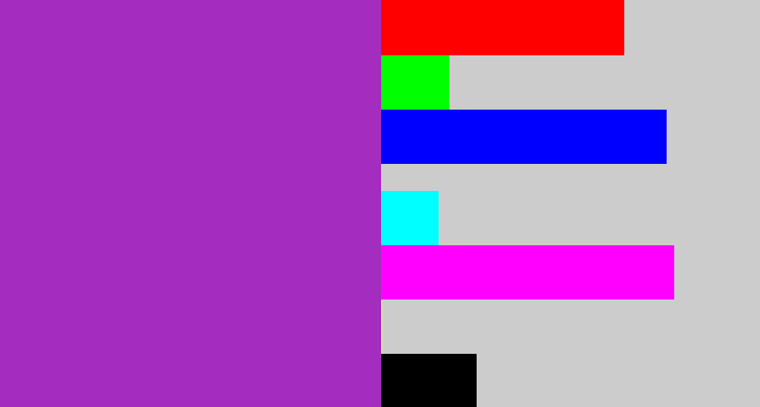 Hex color #a42dc0 - barney