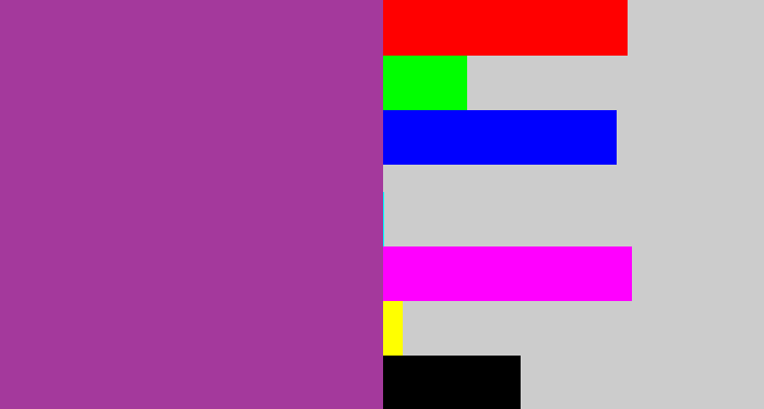 Hex color #a4399c - ugly purple