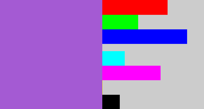 Hex color #a45ad3 - lightish purple