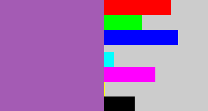 Hex color #a45bb4 - amethyst