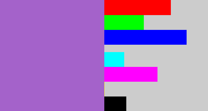 Hex color #a462ca - amethyst