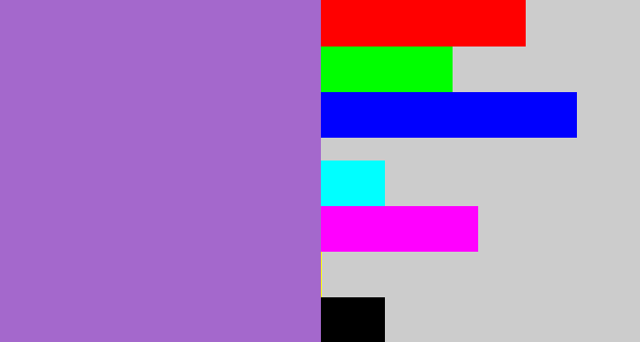 Hex color #a468cc - amethyst