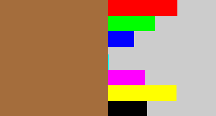 Hex color #a46d3c - earth