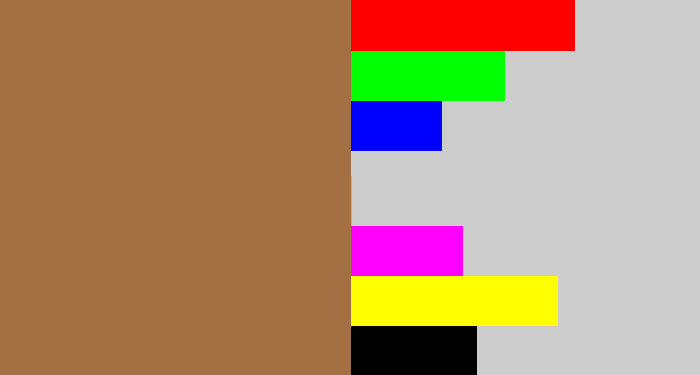 Hex color #a46f43 - earth