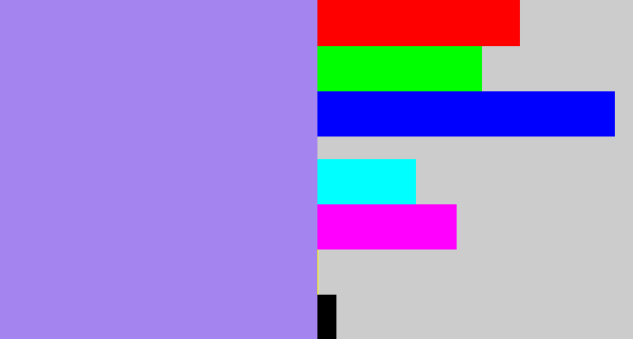 Hex color #a485ef - perrywinkle