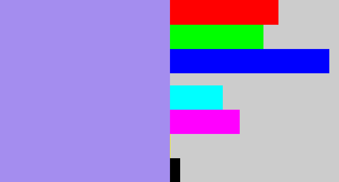 Hex color #a48def - perrywinkle