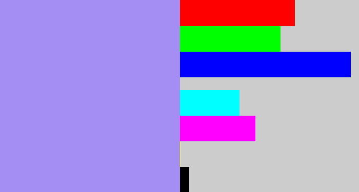 Hex color #a48ef3 - perrywinkle