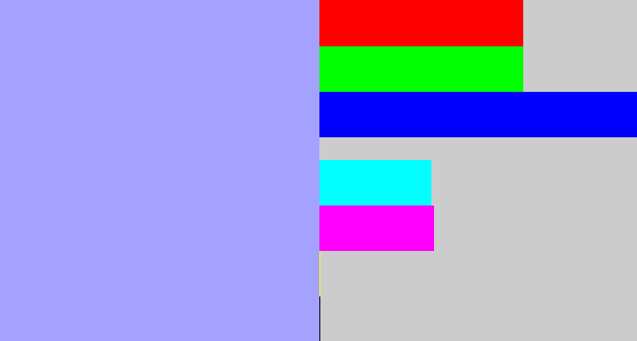 Hex color #a4a2fe - periwinkle blue