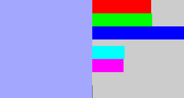Hex color #a4a7fe - pastel blue