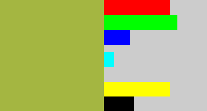 Hex color #a4b641 - booger