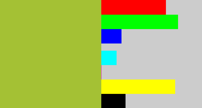 Hex color #a4c134 - sick green