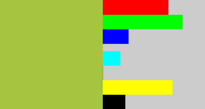 Hex color #a4c63f - booger